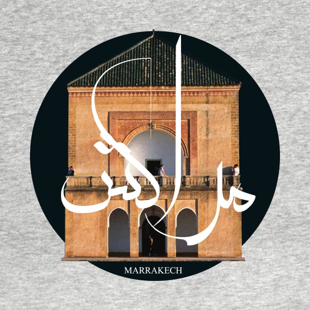marrakech city morocco sticker / t-shirt dark blue by TareQ-DESIGN